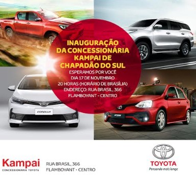 Concessionária Toyota de Chapadão do Sul será inaugurada nesta quinta-feira