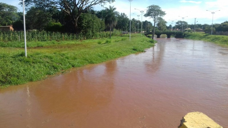 Apesar de toda a chuva que caiu no município de Cassilândia a revitalização feita no Córrego do Cedro tem aguentado. Foto Zildo 