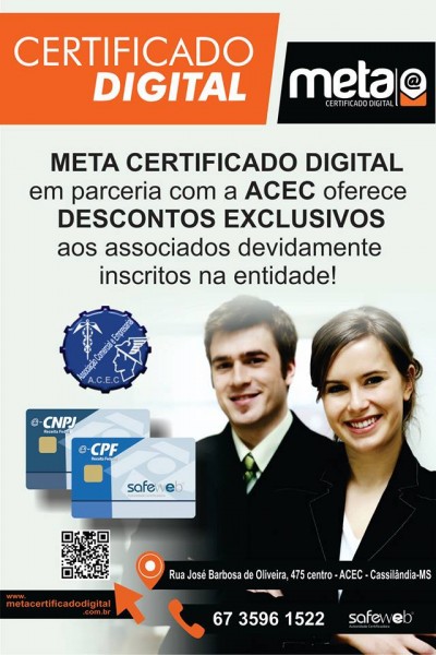 ACEC faz seu Certificado Digital: agende o seu horário!