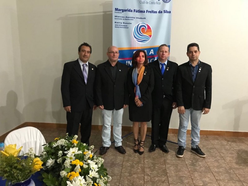 Margarida Fátima Freitas da Silva assumiu a presidência do Rotary Club de Costa Rica. Cassilândia foi representada pelo futuro presidente do clube rotário Fabrício Ferreira.