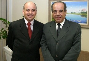 Ednaldo com José Ancelmo. Foto arquivo de Dalmo Cúrcio