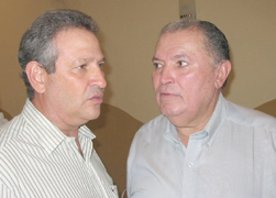 Valdir Cotrim e o deputado Luiz TenórioGenivaldo Nogueira