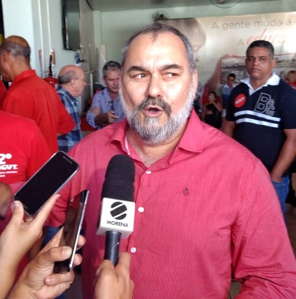 Humberto Amaducci é o candidato do PT ao governo de MS (Foto: João Carlos / TV Morena)