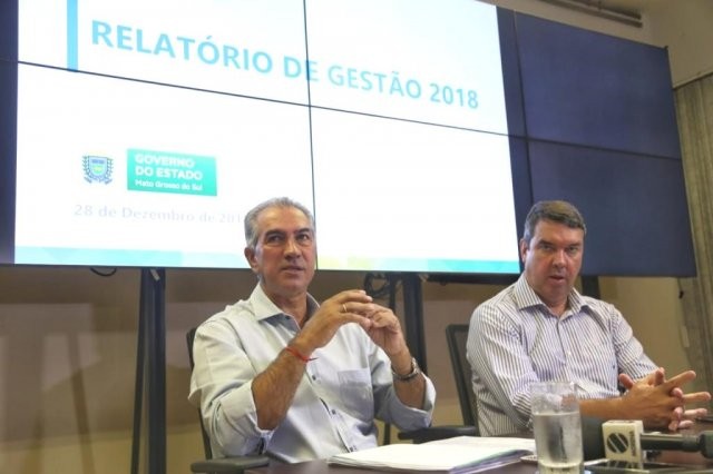 Reinaldo (à esquerda) anunciou nova composição do secretariado em evento na Governadoria. (Foto: Paulo Francis)