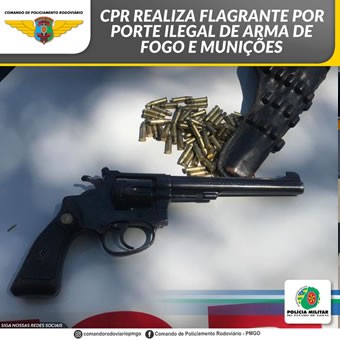 PMGO/CPR realiza três flagrantes por porte ilegal de arma de fogo