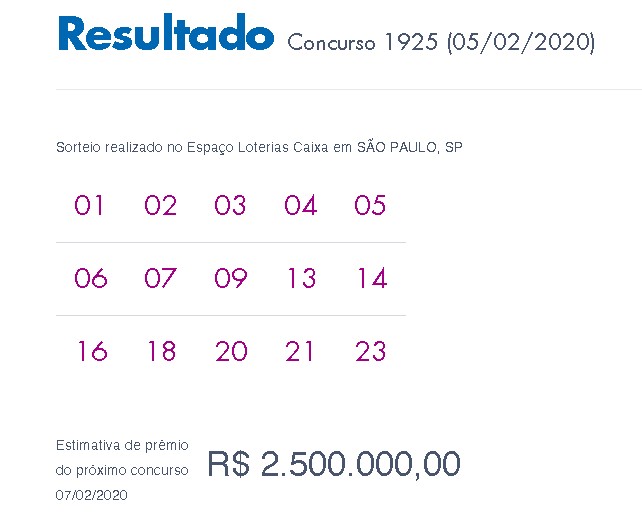 Loterias: Lotofácil sai para um apostador de São José do Rio Preto