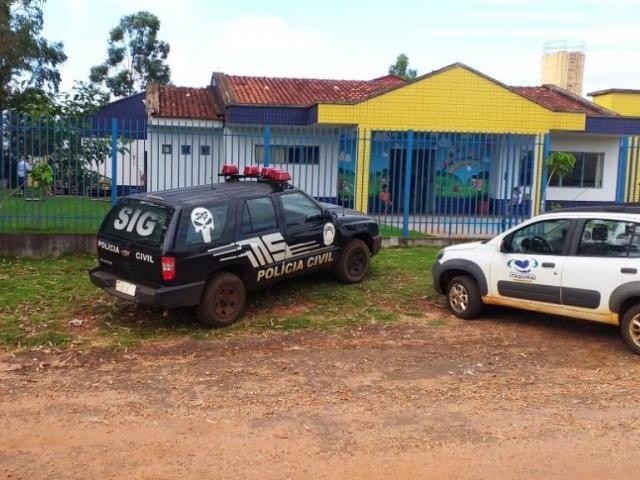 Equipes da Polícia Civil encontraram os responsáveis pelo furto na manhã de hoje. (Foto: Roney Minella/Folha do Conesul)