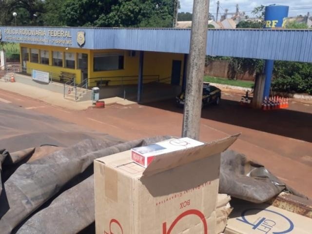 Posto fiscal onde a carga foi apreendida. (Foto: Divulgação/PRF)