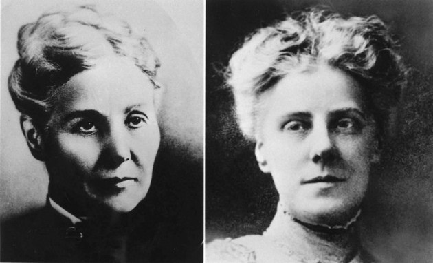 Ann Marie Reeves Jarvis (esquerda) e sua filha Anna Marie Jarvis (direita)