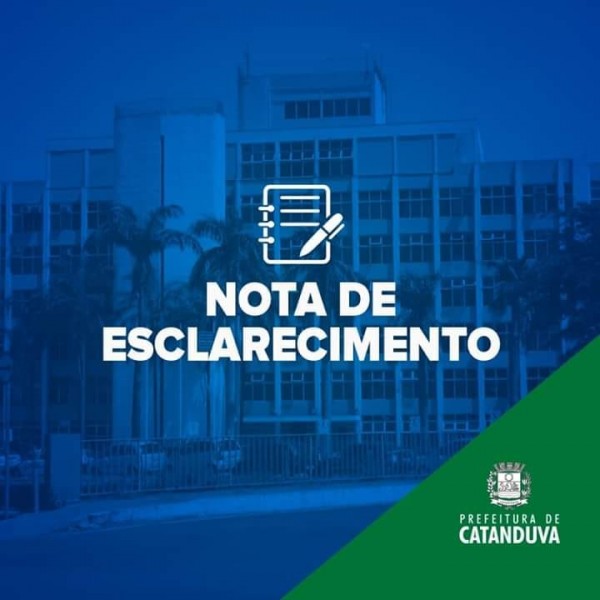Prefeitura de Catanduva também se manifesta sobre antecipação de feriados