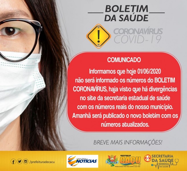Prefeitura de Caçu, Goiás, explica porque não divulgou ontem o boletim Covid-19