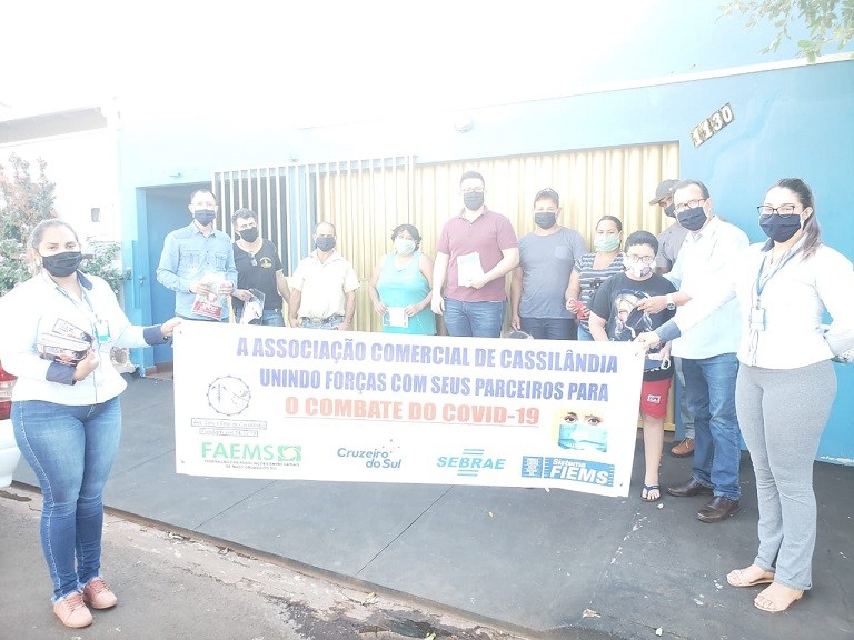 ACEC realizou distribuição de máscaras para a população de Cassilândia