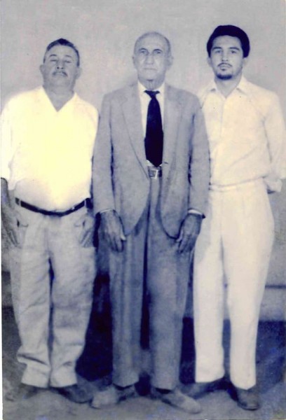 João Vieira Gonçalves, Coronel Gustavo e Valdomiro Gonçalves. Foto de Beto FG.