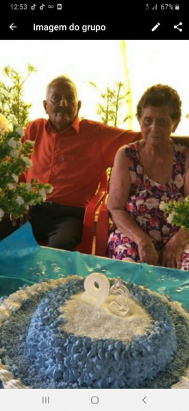  Abadio (95 anos) e Durvalina (88) estão comemorando Bodas de Vinho, 70 anos de casados. São pais do Miguelão. Parabéns pela data e pelo exemplo.