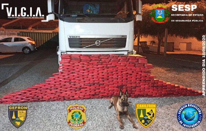 Gefron apreende 340 kg de cocaína, avaliados em R$ 8 milhões