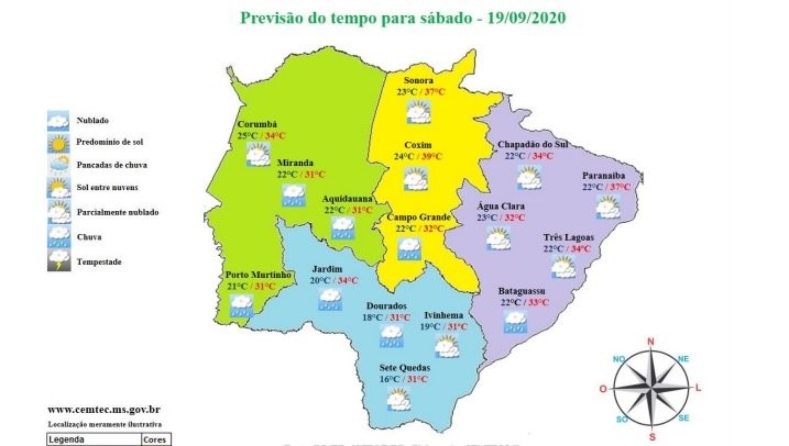 Agora vai: Mato Grosso do Sul terá chuva a partir de hoje, diz meteorologia