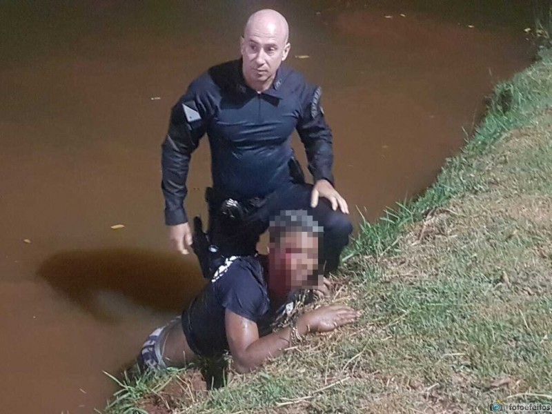 Polícia Militar salva vítima de agressões e afogamento em Paranaíba 