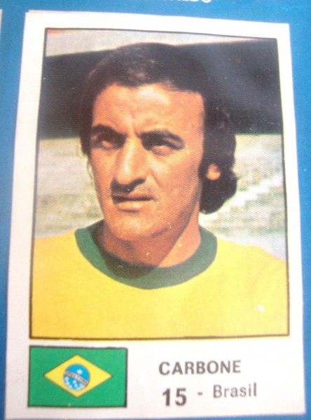 Figurinha de Carbone no álbum da Copa de 1974 — Foto: Reprodução