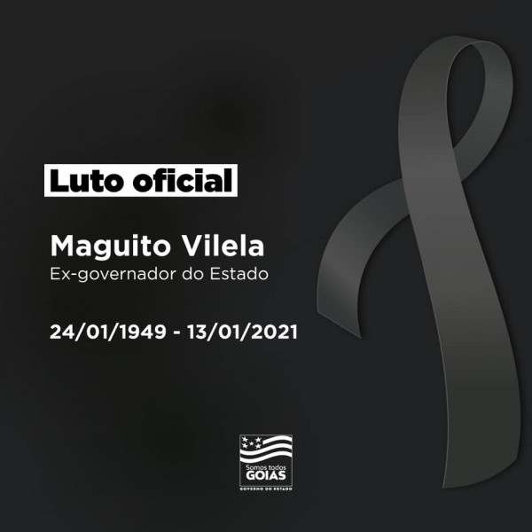 Governo de Goiás decreta luto oficial pela morte de Maguito Vilela