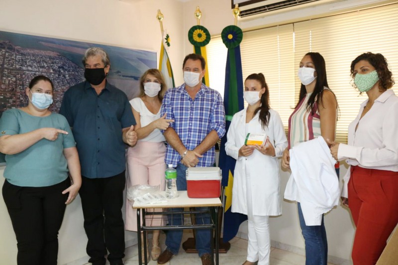 Chapadão do Sul também iniciou nesta quarta-feira a vacinação contra a Covid-19