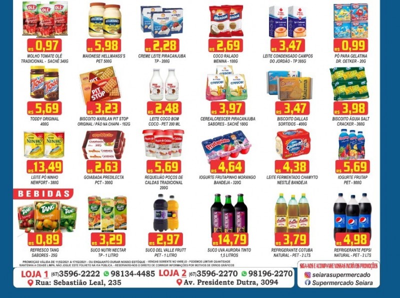 Seiara Supermercado Econômico: confira o novo folheto de ofertas