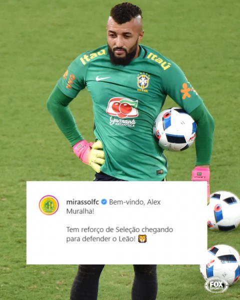 Mirassol anuncia a contratação de goleiro que já defendeu a Seleção Brasileira