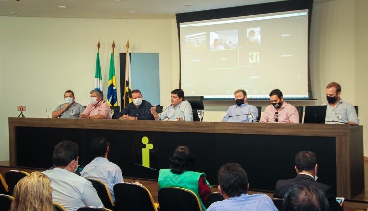 Assembleia-geral com os prefeitos na Assomasul. (Foto: Edson Ribeiro/ Assomasul)