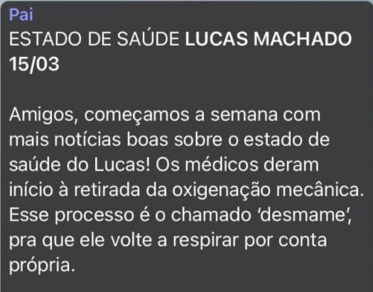 Evolui bem o estado de saúde do ex-vice-Prefeito de Itajá, Lucas Machado 