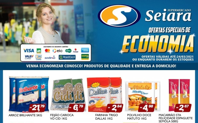 Supermercado Seiara: veja folheto de ofertas da semana