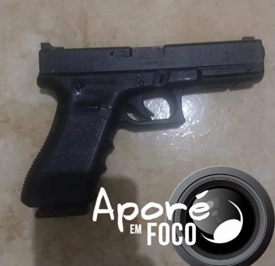 Foto da arma em posse do cassilandense, segundo o site Aporé em Foco.