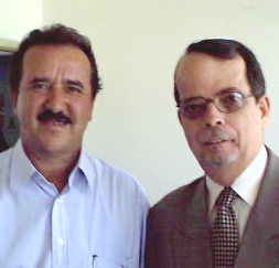 Prerfeito José Donizete Ferreira de Freitas e o presidende do TRT/MS, Nicanor Araujo Lima