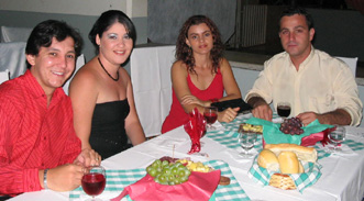 Os casais Flávio - Renata, e Marco - FernandaGenivaldo Nogueira