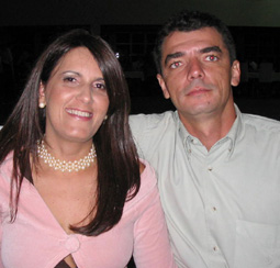 Secretário de Turismo,Meio Ambiente e Esportes Adenilson Camargo e a esposa LucieneGenivaldo Nogueira