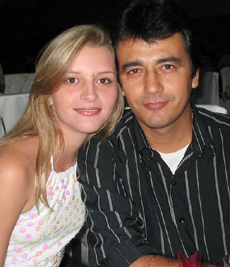 Florisvaldo Barbosa Dias e a esposa Viviane MedeirosGenivaldo Nogueira