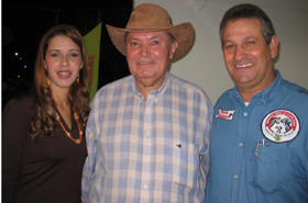 Vanessa, deputado Luizinho Tenório e o presidente do Sindicato Rural, Valdir CotrimGenivaldo Nogueira