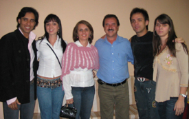 Prefeito José Donizete e sua família, ao lado da dupla Guilherme & SantiagoGenivaldo Nogueira