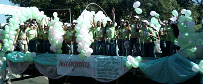 "Muiégatas" é um grupo de garotas animadas que desfilam há 2 anos.Giancarlo Fernandes