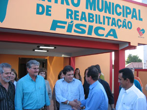 Inauguração do Centro de Reabilitação Física de Cassilândia.Genivaldo Nogueira