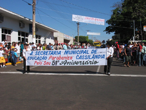 As secretarias do município presentes no desfileGenivaldo Nogueira