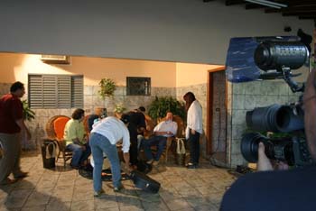 Gravação do Programa Alma Guarani, da TV EducativaDalmo Cúrcio