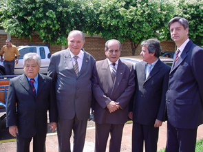 Deputados Akira e Luizinho, José Ancelmo, Djalma Furquim, e o secretário Dagoberto NogueiraDalmo Cúrcio