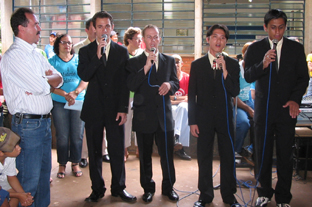 Quarteto Gospel, que também se apresentou no Mutirão da Cidadania.Genivaldo Nogueira