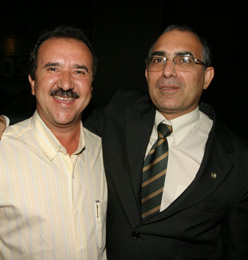 Prefeito José Donizete e o defensor do Tribunal Militar Eugênio Luís DamiãoDalmo Cúrcio