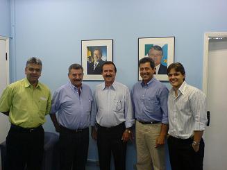 José Elias, Donizete, Cid, Guilherme e Celino, em encontro na SEMAarquivo