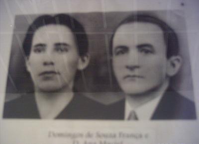 Domingos de Souza França e esposa.Bruna Girotto