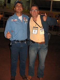 O vereador Florisvaldo e o fotógrafo Genivaldo Nogueira.