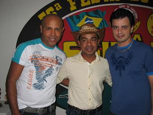 Alexandre com a dupla Rick e RennerGenivaldo Nogueira