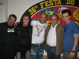A dupla Rick e Renner com o compositor Arandas Jr e o Presidente do TCE/MS José Ancelmo.Genivaldo Nogueira