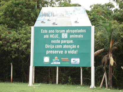 Muitos animais vivem na reserva ambiental do Parque.Bruna Girotto