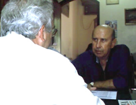 Marcelo conversando com o editor do Cassilândianews, João Girotto
